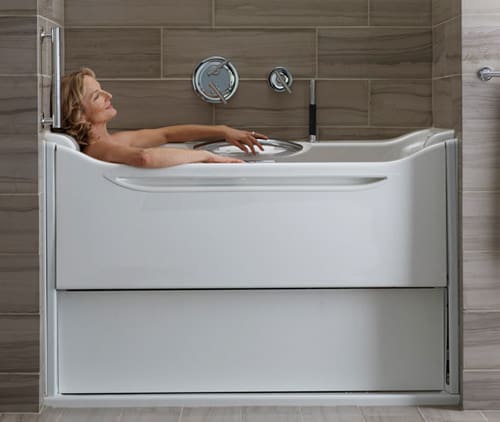 Easy Access Bathtubs Rising Wall Bath Elevance By Kohler