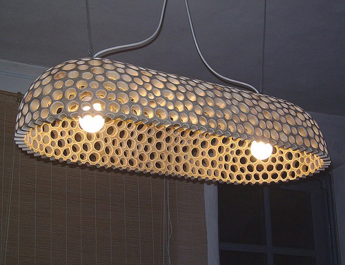 eco friendly furniture sakhalin knotweed ceiling lamp 3