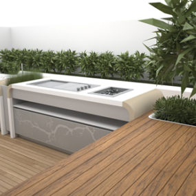 Electrolux Outdoor Kitchen by landscape designer Jamie Durie