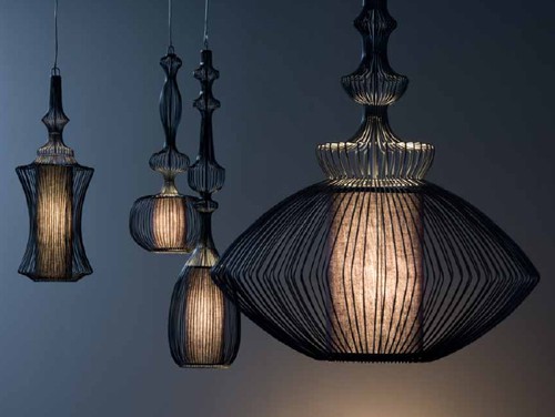 Wire Shade Lamps by Elite