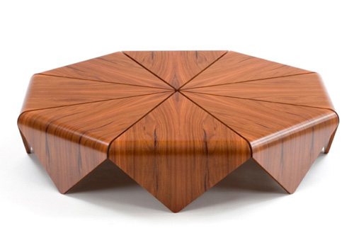 etelinteriores coffe table petalas 1 Handmade Modern Wood Table by Etel – Petalas
