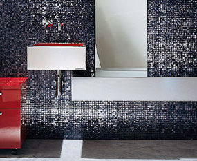 Contemporary bathroom furniture from Falper – the Steel series furniture