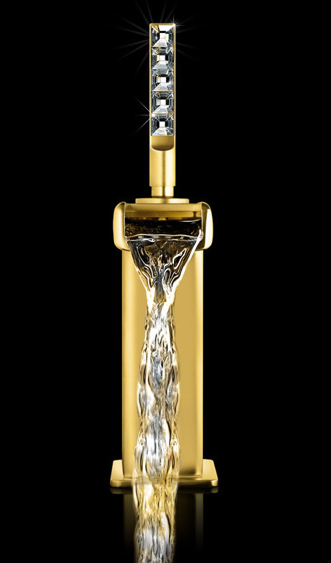 fir italy swarovski crystal faucet