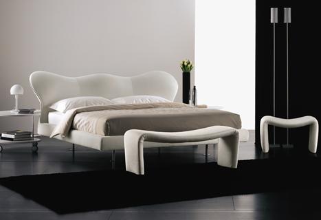 flou marilyn bed white Marilyn Bed by Mario Bellini from Flou