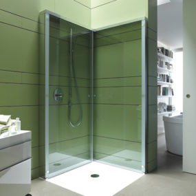 Folding Shower Enclosure by Duravit offers extra OpenSpace in compact bathroom