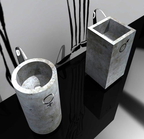 freestanding sinks vitruvit his hers 2 Freestanding Sink by Vitruvit   His & Hers sinks