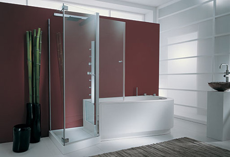 genesi tandem bath shower