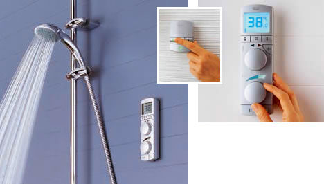 grohe wireless shower control Digital shower Grohtherm Wireless
