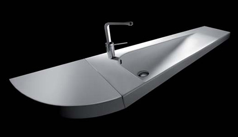 hatgrand3232 Heated Washbasin System Grandangolo from Hatria   new innovative washbasins