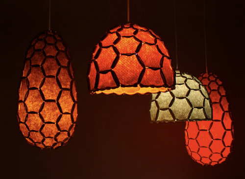 honeycomb lamp shades designtree 1 Honeycomb Lamp Shades by DesignTree
