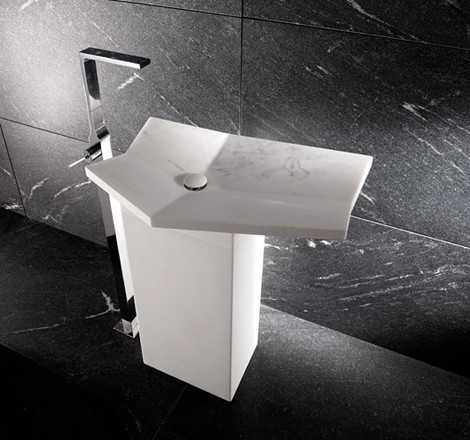 iconci free standing sink fold marble 1 Free Standing Sink   Fold marble sinks from I Conci