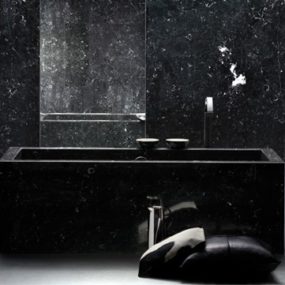 Marble Bathroom Suite from IQquadro – Amor and Memories in black marble