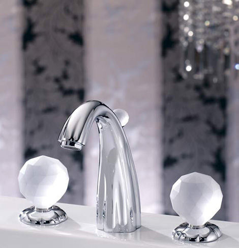 joerger florale faucet crystal glass handles mat