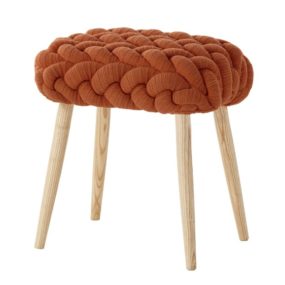 Knitted Wool Stool by Gan