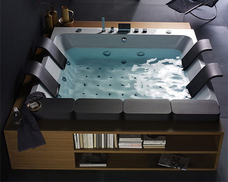 Whirlpool Tub For Two Thais Art By Blubleu, Oversized Bathtubs For Two