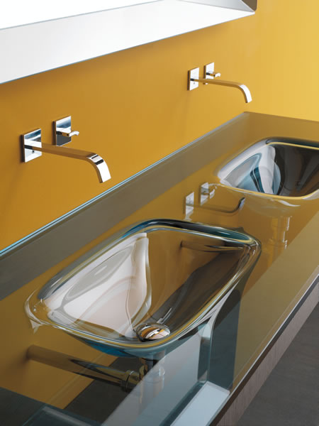 Moulded Glass Vanity From Lasa Idea Iks, Moulded Vanity Tops