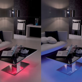 LED Lighted Tables by Ozzio – LED Lit Tables e-Motion and Flat