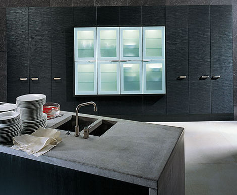 leicht kitchen esprit granite countertops Industrial Kitchen Design from Leicht   the Esprit kitchen