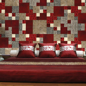 Leather Skin Mosaic by Silven – walls are ‘alive’