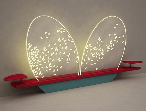 Lighted Headboard – transparent Mariposa (“Butterfly”) by Adele