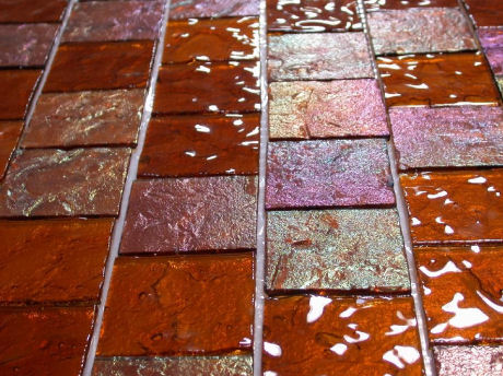 Glass tile from Lightstreams – fused glass tiles