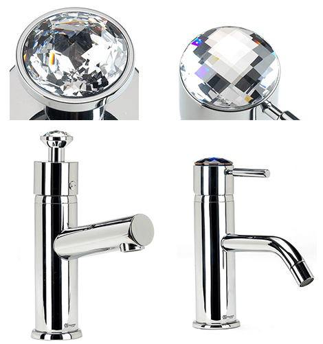 luxury bath products giampieri swarovski faucets