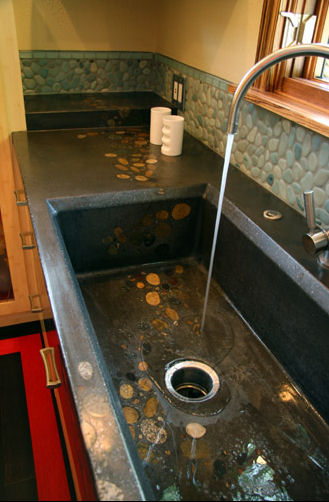 Concrete Kitchen Sink from Mark Concrete