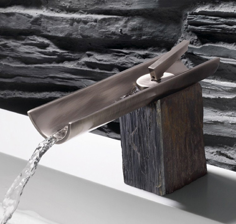 marti faucet pizarra 1 Faucet for Rustic Contemporary Bathroom by Marti