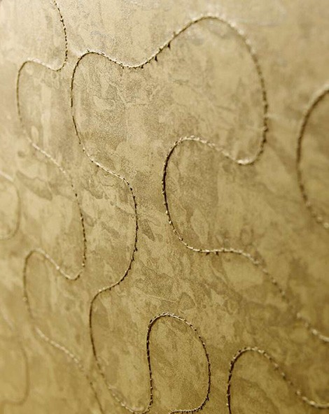 maya romanoff luxury wall coverings stitched puzzle