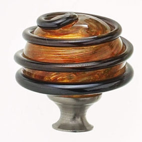 Hot Glass Cabinet Knobs by Megna – handmade blown round cabinet knobs