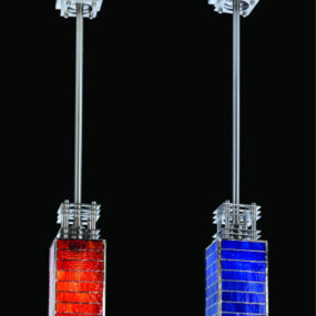 Tiki Mini Pendants by Meyda Lighting – bringing stained glass into a modern environment
