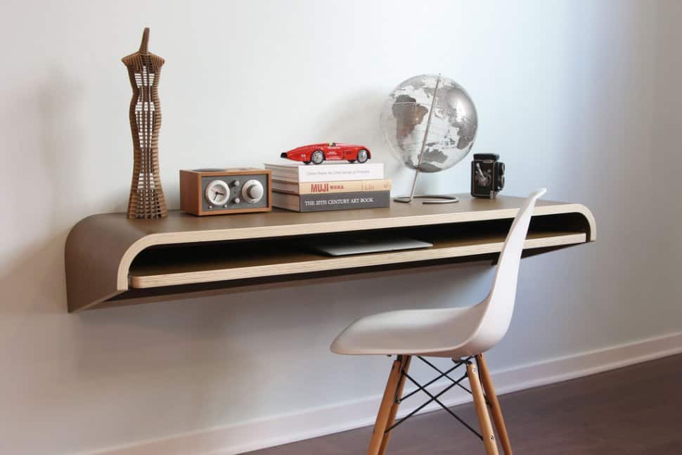 minimal float wall desk from orange 22 6