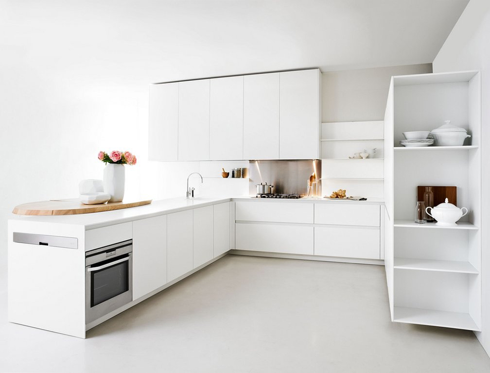 minimalist white kitchen slim elmar 4
