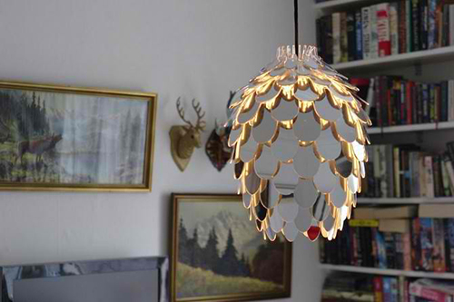 Mirrored Acrylic Lamp by Jonas Loenborg