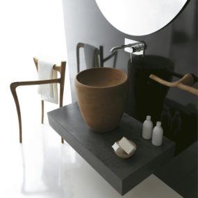 Modern Rustic Bathroom Furniture Collection Ergo by Galassia