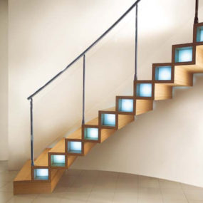 Modern Wood Stairs Design by Marretti