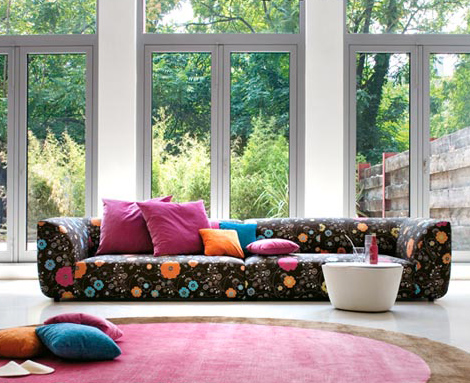 Modular Fabric Sofa – modern ‘Forum’ Sofas by Linea Italia