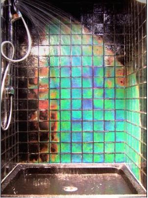 Moving Color glass tile
