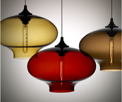Contemporary Lamp collection from Nichemodern – Blown Glass Pendants as Original as You Are!