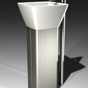 Flo Pedestal Sink and Faucet by Patrick Messier from Nova68