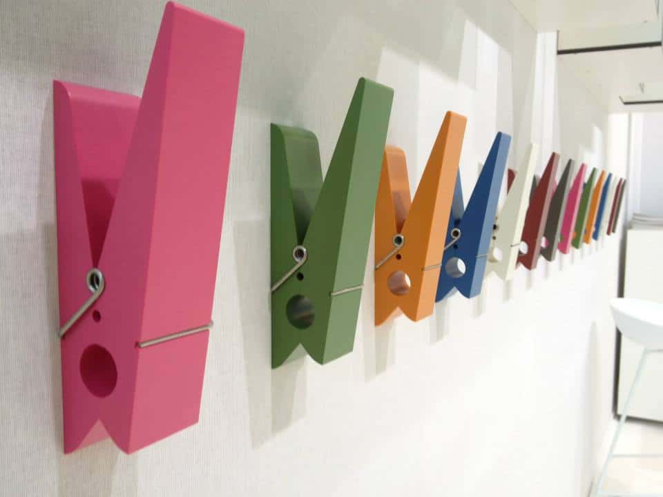 Oversized Clothes Pin Hangers by Swabdesign