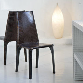 Crocodile Leather Chair from Ozzio – modern leather chairs
