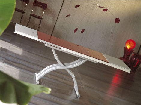 ozziotablespacesaving1 Clever Coffee Table from Ozzio   Space Saving tables