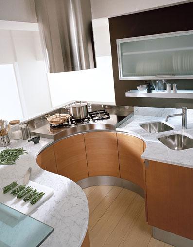 pedini artika round kitchen cabinets