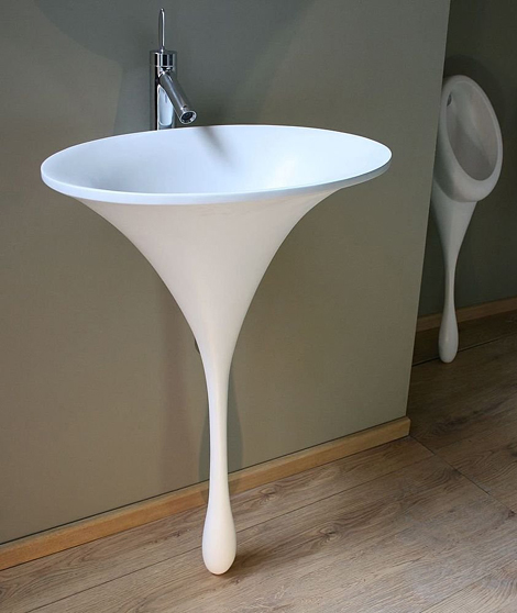 Spoon Sink – modern bathroom sinks by Philip Watts Design