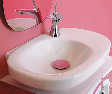 pink bathroom ideas laufen 3