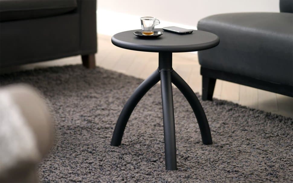 practical anodized aluminum stool end table from functionals 2