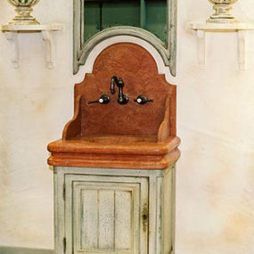 French Country Style Bath Vanity from Provence Et Fils – the Chenonceaux Bathroom