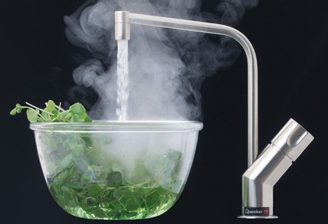 Instant Boiling Water Tap from Quooker - parboil veggies