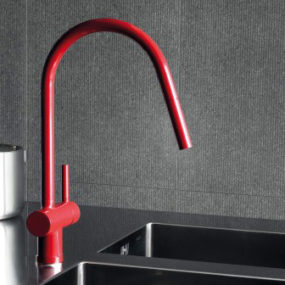 Red Kitchen Faucet by Zucchetti